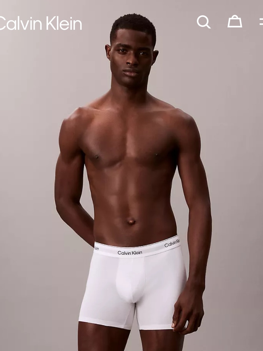 Calvin Klein 7-pack of boxer briefs in original packaging.